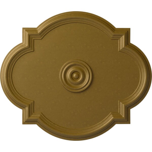 Ekena Millwork Waltz Ceiling Medallion (Fits Canopies up to 5 1/4"), Hand-Painted Gold, 24"W x 20 1/2"H x 1 1/8"P CM24WAGLS - main